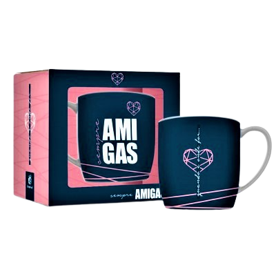 Caneca Porcelana Urban - Amigas Sempre