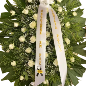 Coroa Para Velório Grande de Rosas 8 Coroa Para Velório Grande de Rosas