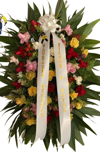 Coroa Para Velório Grande de Rosas 4 Coroa Para Velório Grande de Rosas
