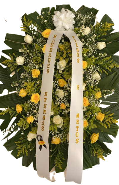 Coroa Para Velório Grande de Rosas 3 Coroa Para Velório Grande de Rosas