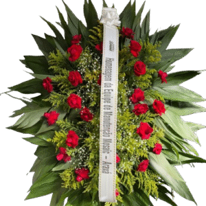Coroa Para Velório Grande de Rosas
