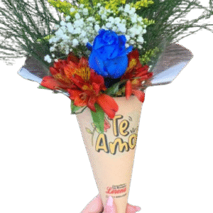 Arranjo Cone Flor Azul
