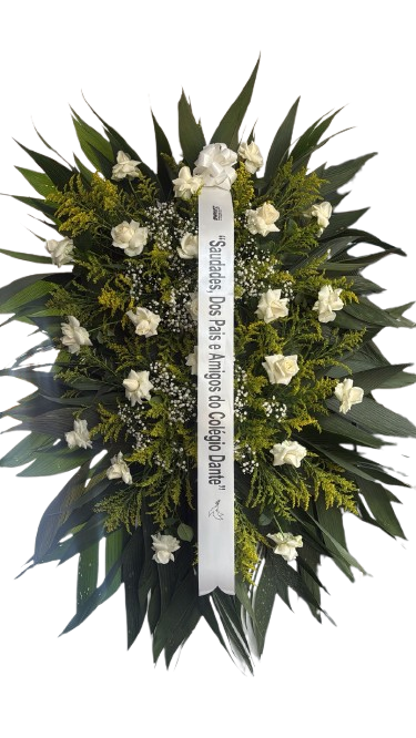Coroa Para Velório Grande de Rosas 1 Coroa Para Velório Grande de Rosas