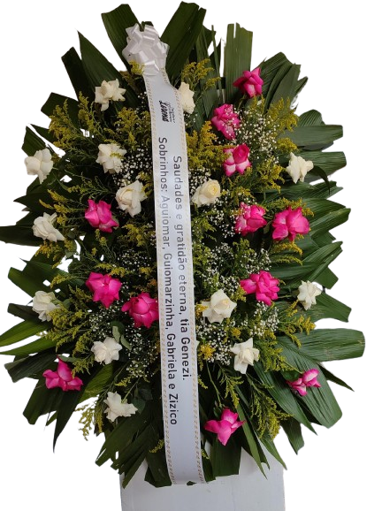 Coroa Para Velório Grande de Rosas 11 Coroa Para Velório Grande de Rosas - Imagem 11