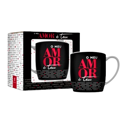 Caneca Porcelana Urban – O Meu Amor é Teu 1 Caneca Porcelana Urban – O Meu Amor é Teu