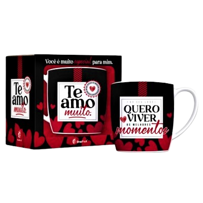 Caneca Porcelana Urban – Te Amo Muito