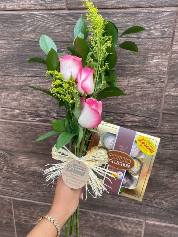 Arranjo de Rosas+ Ferrero Collection - Imagem 2