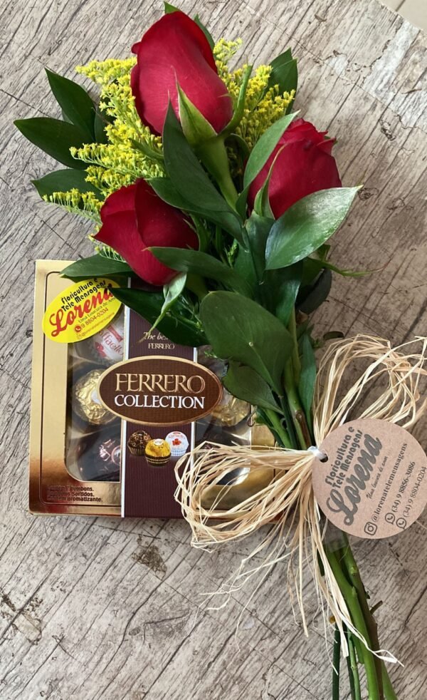 Arranjo de Rosas+ Ferrero Collection - Imagem 3