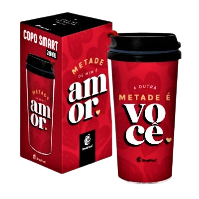 Copo Smart - Metade de Mim é Você 1 Copo Smart - Metade de Mim é Você