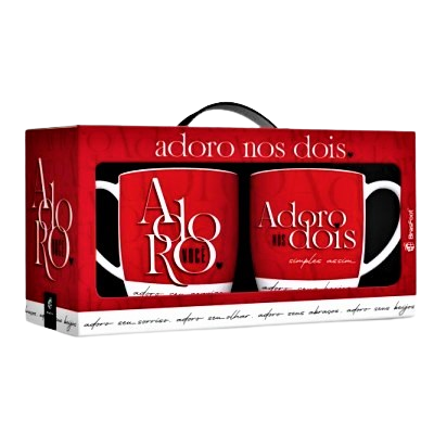 Caneca Urban com 2 unidades - Adoro Nós Dois 1 Caneca Urban com 2 unidades - Adoro Nós Dois