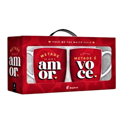 Caneca Urban com 2 unidades – Metade de Mim é Você 1 Caneca Urban com 2 unidades – Metade de Mim é Você