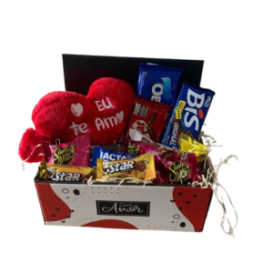 Cesta Coração de Renda
