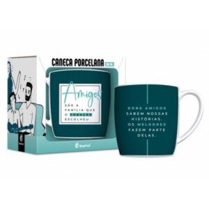 Caneca Porcelana Amigos Que O Coração Escolheu