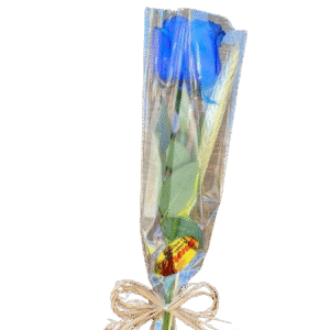 Rosa Azul Decorada