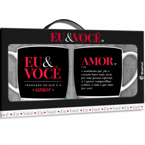 Caneca Plástica Inox - eu e Você 1 CANECA PLÁSTICA INOX - EU E VOCÊ