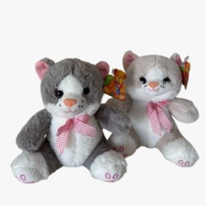 Gato de Pelúcia Com Laço M