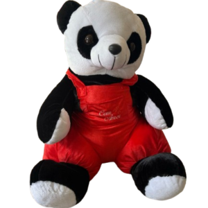 Urso Panda Macacão Vermelho GG