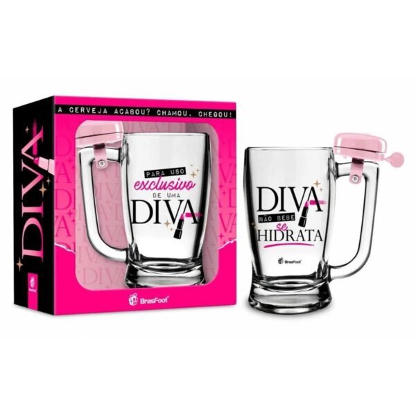Caneca De Vidro Diva