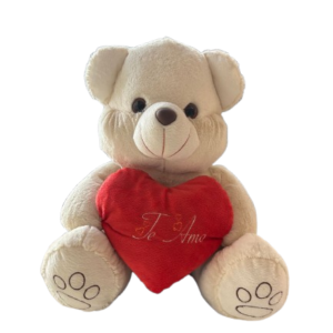 Pelúcia Branca Te Amo