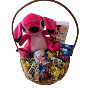 Cesta de Chocolate Stitch