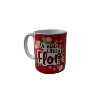 Caneca de Porcelana A Mais Linda Flor