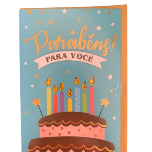 Cartão M Parabéns Pra Você